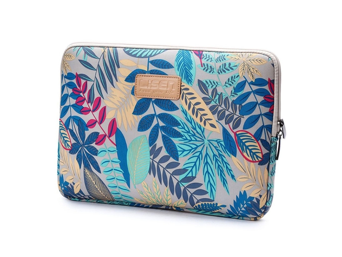 Bolsa De Armazenamento Para Laptop Com Folhas Coloridas Para Macbook 12 Polegadas Retina Da Lisen Azul Aquaforge (2015)