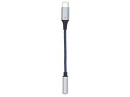 Adaptador de Áudio Digital Type c para 3.5mm Azul EOOCOO