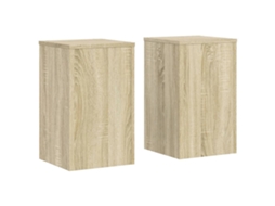 Plant Stand, Plant Stands Vidaxl Marrom Madeira Processada (30 X 30 X 50 Cm)