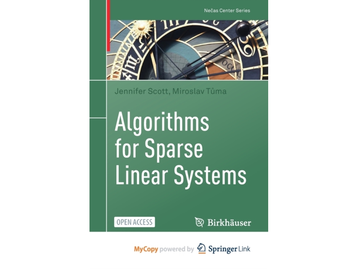 Livro Algorithms for Sparse Linear Systems de Scott Jennifer ScottTuma Miroslav Tuma (Inglês)