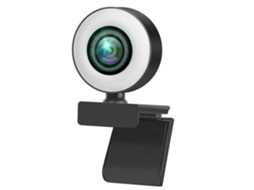 Webcam Full HD 4K com luz circular CHABERLU