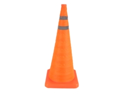 Cono De Seguridad Colapsable Com Gola Reflexiva Extensible De 70cm Para Carretera, Estacionamento E Condução Prática