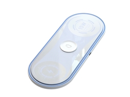 Carregador Chronus Sem Fio 3 em 1 Carregamento Rápido com Luz Ambiente Dupla 15 W Branco