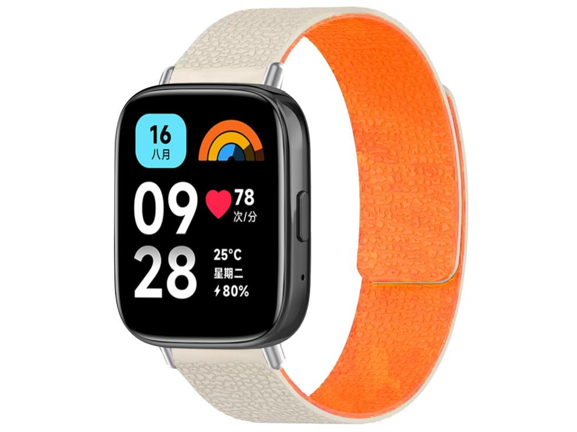 Bracelete para Redmi Watch 3 Active / Lite XIAOMOYU em Silicone Magnético com Textura de Lichia Laranja Starlight