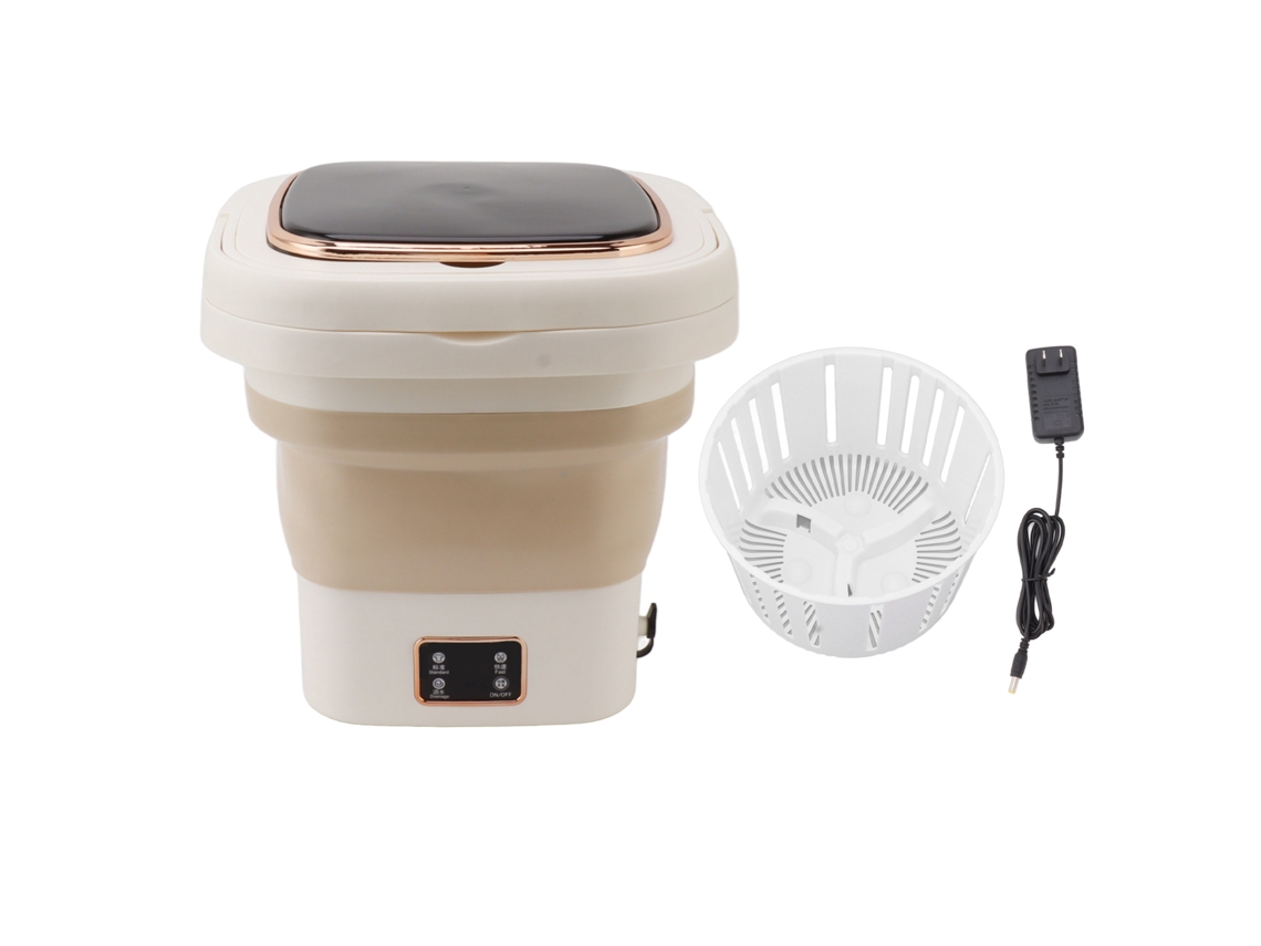 Máquina de Lavar Portátil Plegável 9l Pequena para Dormitórios Viagens Negócio | S/MARCA
