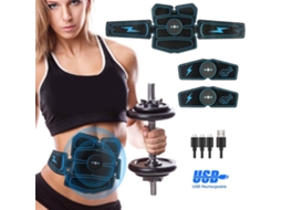 Cinto Tonificador Muscular Abdominal Com Carregamento Usb Para Treinamento Ems.