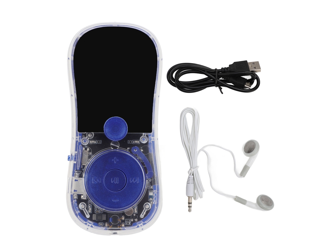Reprodutor MP3/MP4 com Bluetooth, tela LCD de 1,77 polegadas, reprodução de música, com fidget spinner EOOCOO