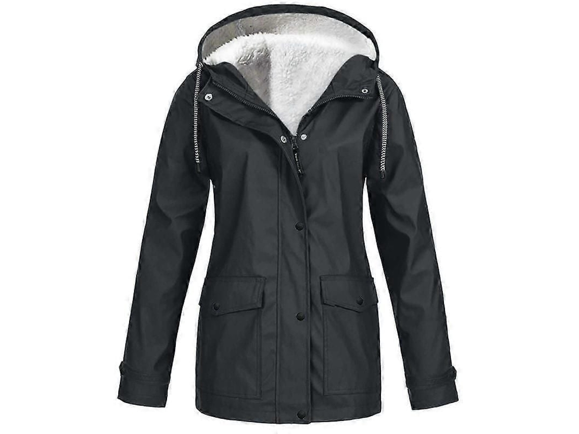 Fasst chaquetas de Mujer para Otoño e Invierno Polar Impermeables Al Aire Libre Con Capucha