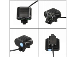 Lurelia Luz De Bicicleta Led Alumínio, Preto