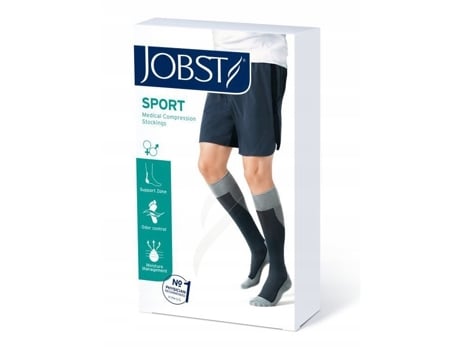 Jobst Sport Compression Knee Highs 15 20 Mmhg Grey, Size S Essity