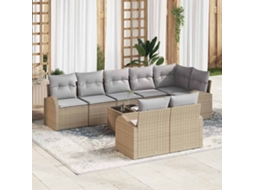Vidaxl Conjunto De Sofá De Jardim 9 Unid. 8-número De Lugares