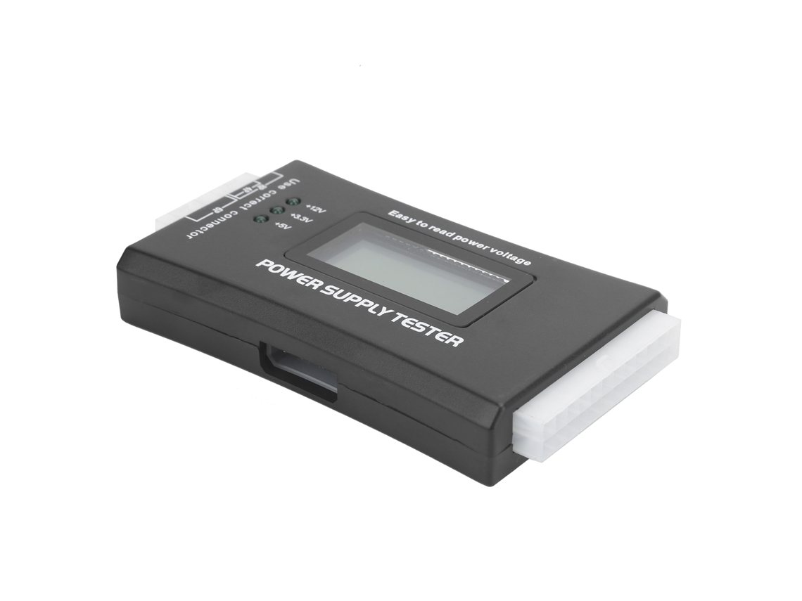 Testador De Fonte De Alimentação Pc 20/24pin Com Tela Lcd Para Atx Btx Itx Voltaje Pg Valor