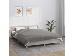 Vidaxl Manta Pesada C/ Cobertura 9 Kg 200x225 Cm Tecido Cinzento