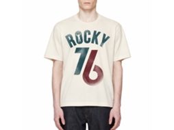 Rockinstone Rocky Movie '76 Solid Natural Adult T-shirt Size:xl