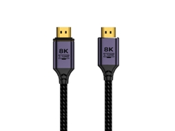 Cabo HDMI 4K 60Hz AQUAFORGE, 3 M, Preto