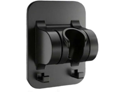 Suporte Para Chuveiro Sem Furos, Suporte Metálico Giratório 360° Ajustável Para Chuveiro De Mão Com Ventosa, Ideal Para