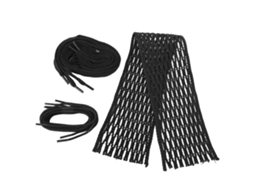 Malha De Lacrosse Em Nylon Preto Resistente Ao Desgaste Kit Com Malha E Cordas Para Acessório De Taco
