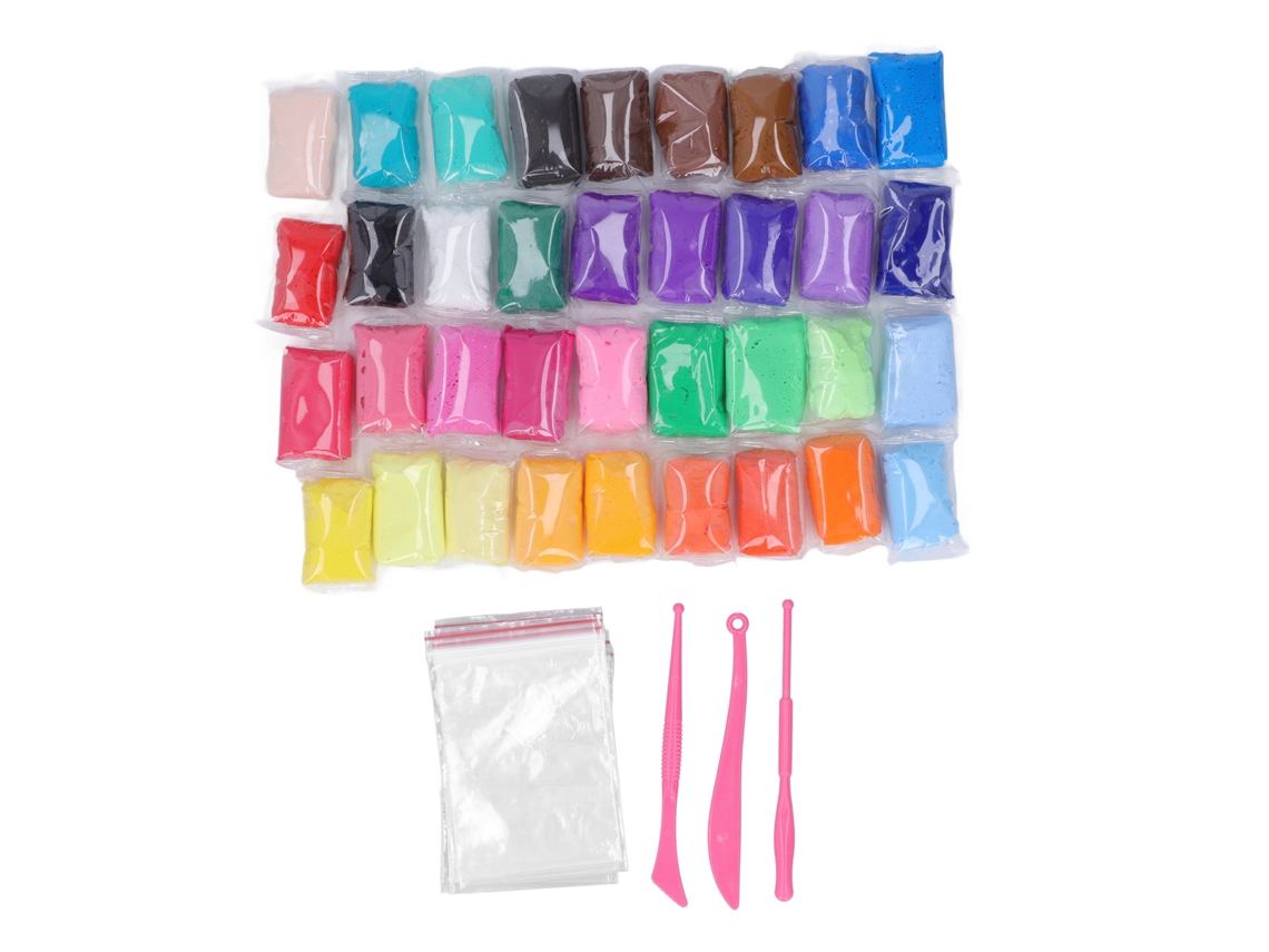 Arcilla De Secado Al Aire 36 Colores Arcilla Espacial Para Niños Arcilla Modelable Ultra Ligera Con Herramientas Para Manualidades Diy