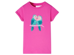 T-shirt De Criança Rosa-escuro 128
