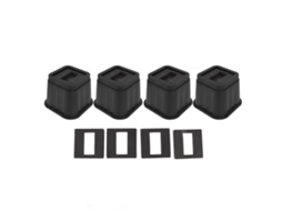 4 conjuntos de elevadores de móveis de borracha antiderrapantes de 4 polegadas para armazenamento, mesa, sofá, cadeira, máquina de lavar