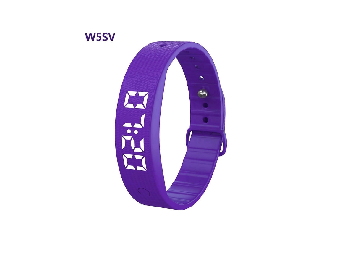 Pulseira Inteligente W5sv Com Visor Digital, Alarme Vibratório E Monitoramento Do Sono