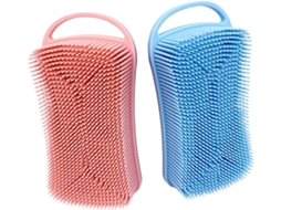 Lurelia Conjunto De 2 Escovas De Silicone Para Duche, Silicone Macio, Dupla Face E Antiderrapante