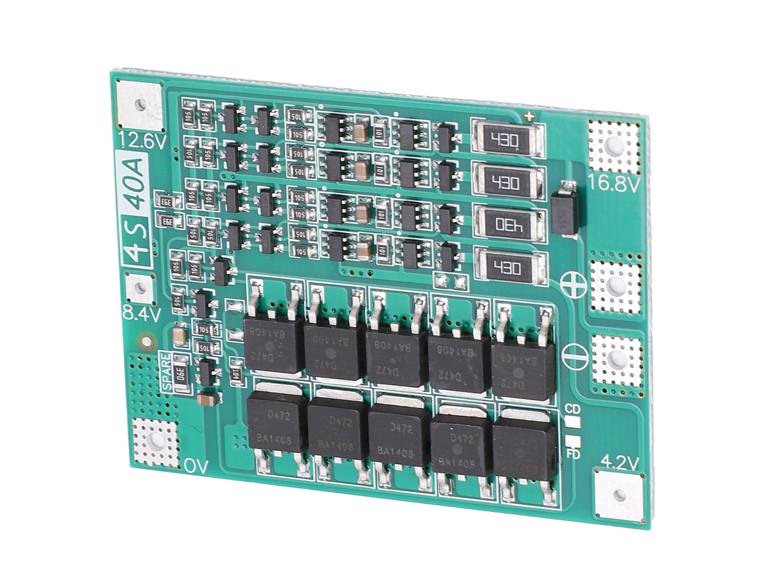 Laxiscreed Placa De Proteção Para Bateria De Lítio 4s 40a, Equilibrada E 16.8v