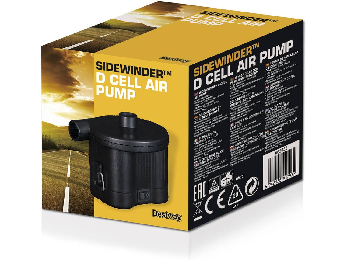Bomba de Ar Elétrica com baterias BESTWAY Sidewinder D Cell Worten.pt