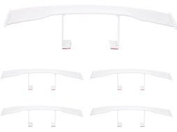 Kit Com 5 Mini Spoiler Traseiro Branco Para Melhorar A Eficiência De Combustível Facilmente