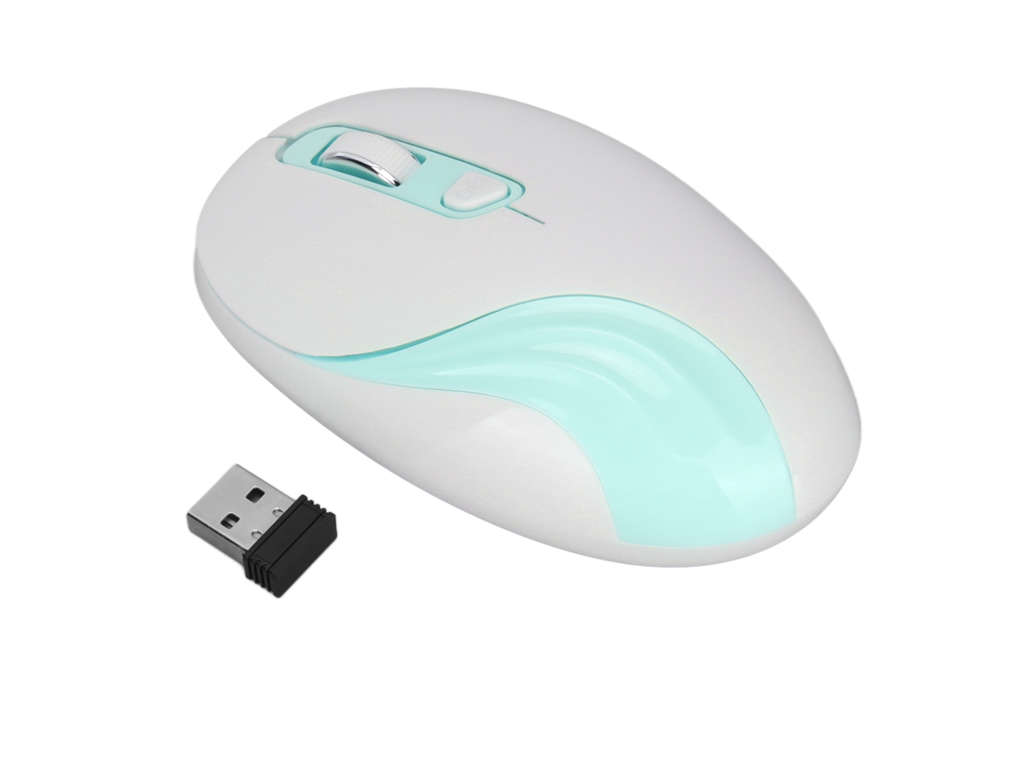Aetheria mouse Sem Fio 2.4g Design Ergonomico Ajustável Dpi 800 2000 para Laptop Desktop Azul