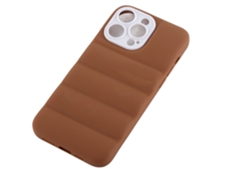 Funda protetora traseira 3D para iPhone 13 Pro Max, à prova de golpes, TPU suave, disponível em branco, preto, vermelho, verde, marrom, azul | S/MARCA