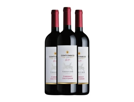 Vinho CONTI D'ARCO Cabernet Sauvignon Trentino (0.75 L - 3 Unidades)