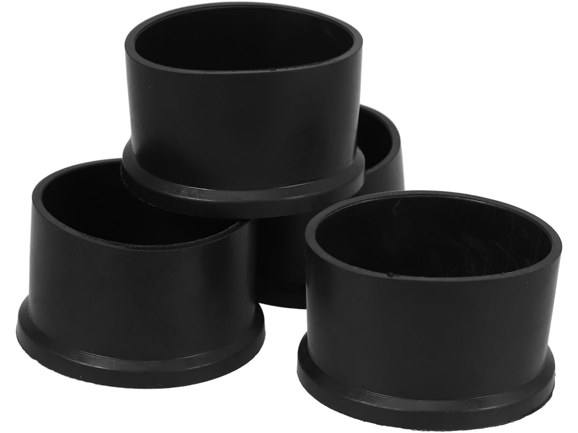 Homsfou Conjunto De 4-protetores Borracha Para Pés Cadeira, Sofá E Cama Tampas Antiderrapantes Para Tubos