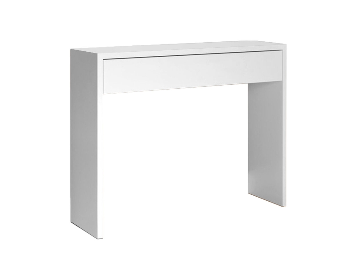 Consola ALEXANDRA HOUSE LIVING Branco Madeira MDP 100 x 75 x 30 cm 1 gaveta
