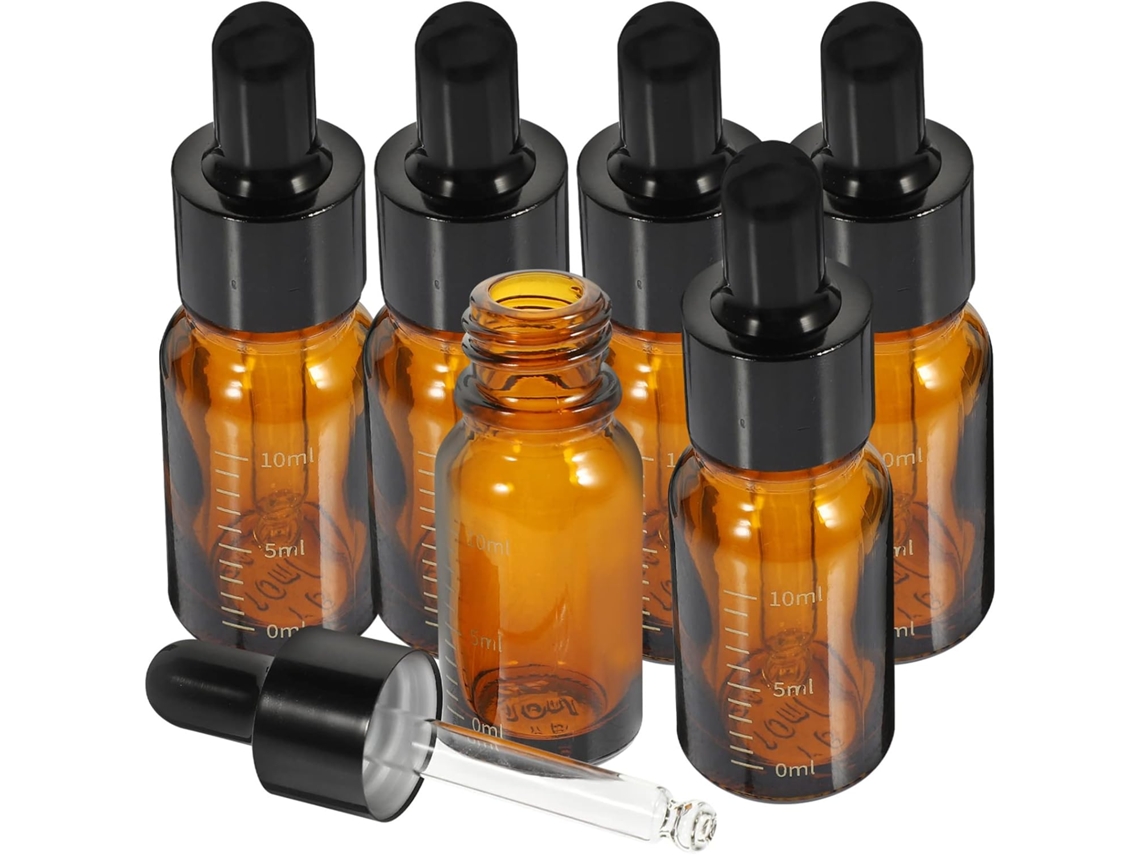 Conjunto De 6 Frascos De Vidro Para Viagem