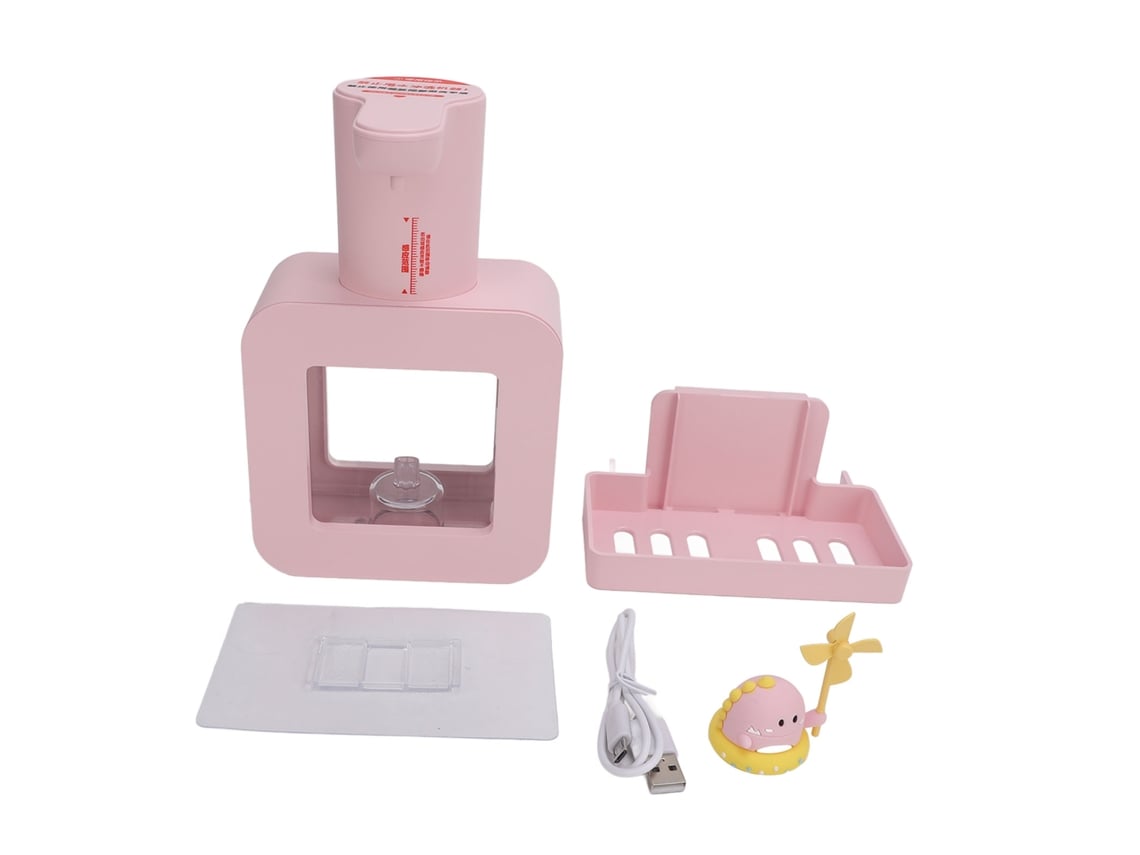 Dispenser de Sabão Automático Espuma Rosa
