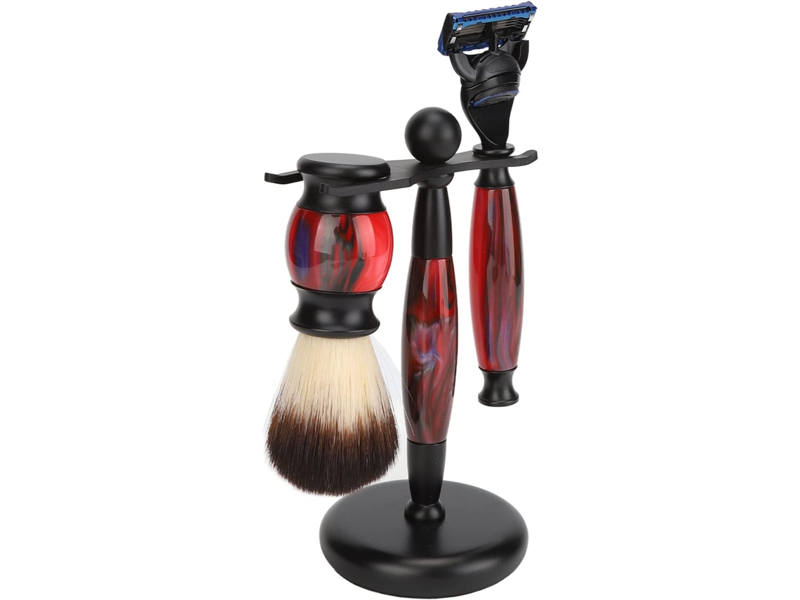 Conjunto de 3 Escovas e Suporte para Barba SFUSHOS