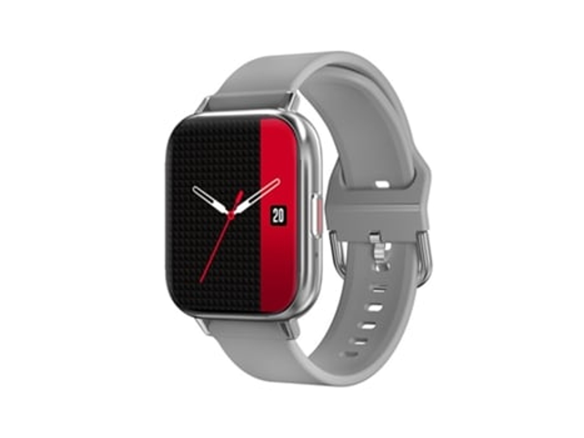 Smartwatches Tela Curva de 1 81 Polegadas Compatível com Iphone e Android Prata AUJEZON