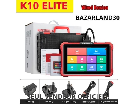 Bazarland30.kingbolen K10 Elite Scanner Obd2 Codificação Ecu 40 Serviços Canfd Fca Todos Os Sistemas Ferramenta De Diagnóstico Testador Ativo