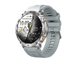 Smartwatch Ak102 Com Gps, Bússola, Chamadas Bluetooth, Ip68, Prateado