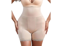 2026-pads Para Nádegas Grandes, Shapewear Elevador De Nádegas Com Controle Abdominal E Renda Para Mulheres Ptt Medium Bege