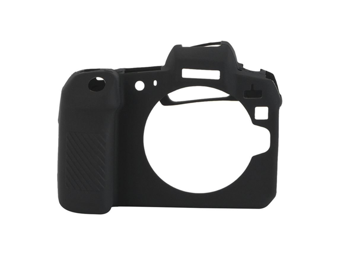 Silicone Shockproof Soft Light Camera Screen Protector Case Cover For Canon Eos R LAXISCREED (black)