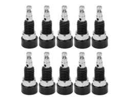 Yuru 10pcs tomadas fêmea banana 2mm com conexão de pino para instrumentos eletrônicos