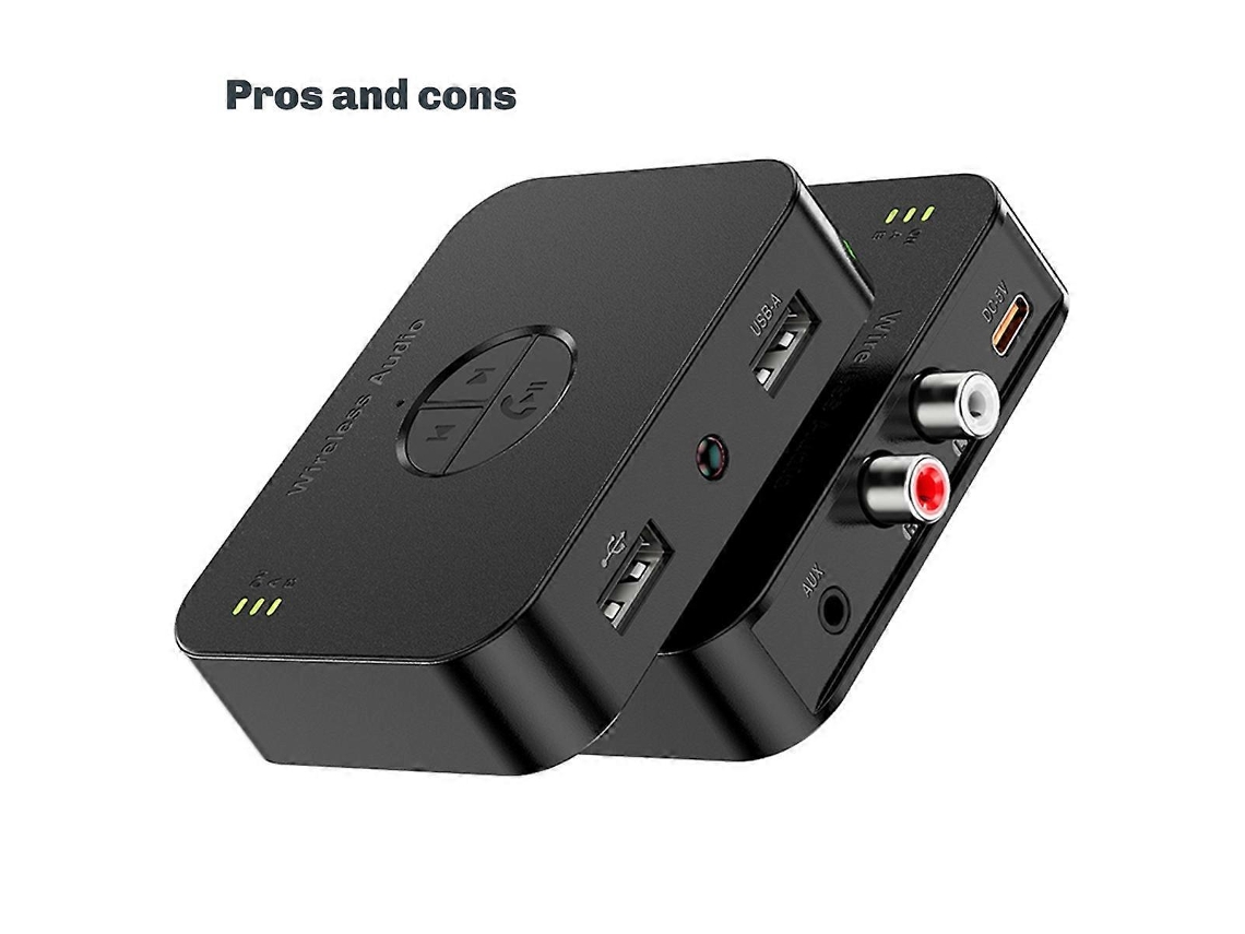 Transmissor E Receptor De Áudio Sem Fio Bluetooth 5.4 Com Conector De 3,5 Mm.