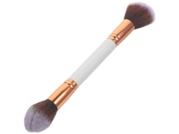 Pincel Para Pó Facial Multicolorido Com Cabo Redondo E Cerdas De Nylon Para Maquiagem Feminina Uso Diário 22,8x1,6x1,6 Cm 1 Peça Everley891