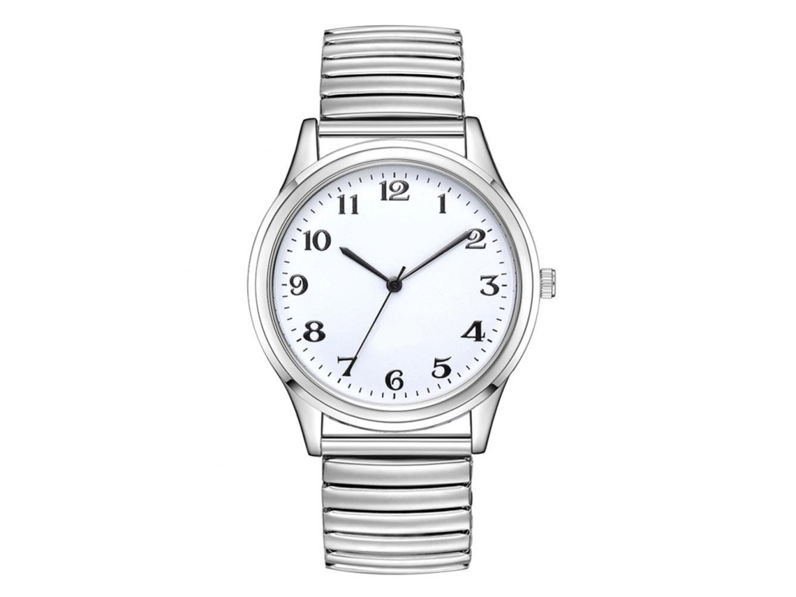 Reloj De Pulsera De Quartzo Unisex De Moda Simple Empresarial Lvpai Para Hombres Mujeres En Aleación Blanco