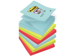 Bloco Super Sticky Z Notes 6, 90 Folhas 76 X 76 Mm Aquaforge