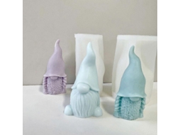 Mold De Silicone 3d Papai Noel Para Cera Aromática E Sabonete Artesanal Diy C