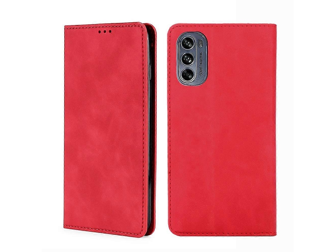 Capa De Couro Magnético Com Aba Horizontal Para Motorola Moto G62 5g