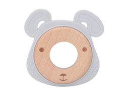 Brinquedo De Morder De Madeira E Silicone Com Forma De Animal Anel Mastigável Para Bebês Recém-nascidos Tipo E
